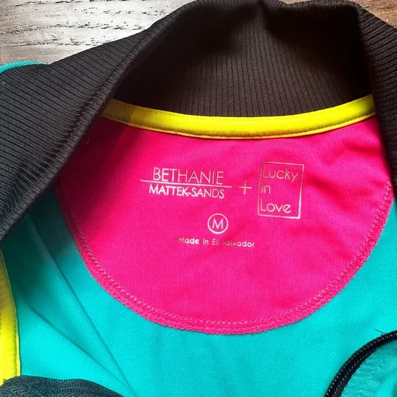 NWOT Lucky in love + BMS Women's Mia
Cropped Tennis Bomber Jacket. - Picture 6 of 8